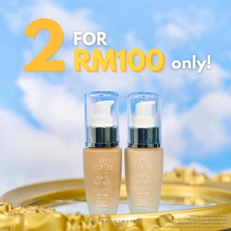 TINTED SUNSCREEN BUY 2 FOR RM100