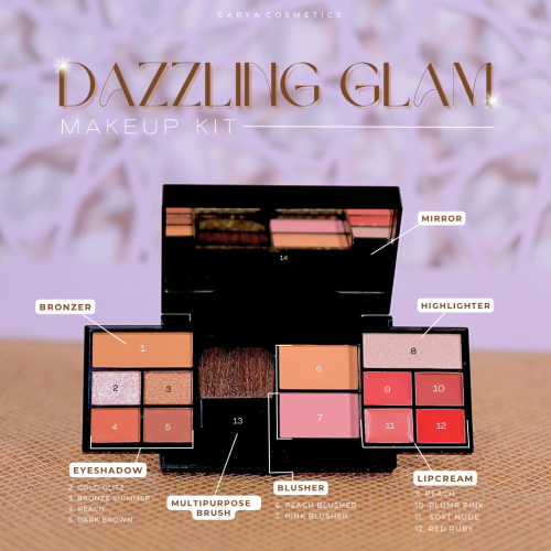 DAZZLING GLAM MAKEUP KIT