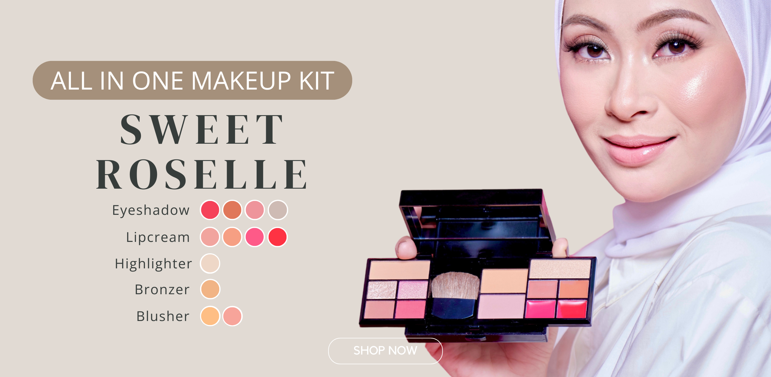 All in One Makeup kit Sweet Roselle