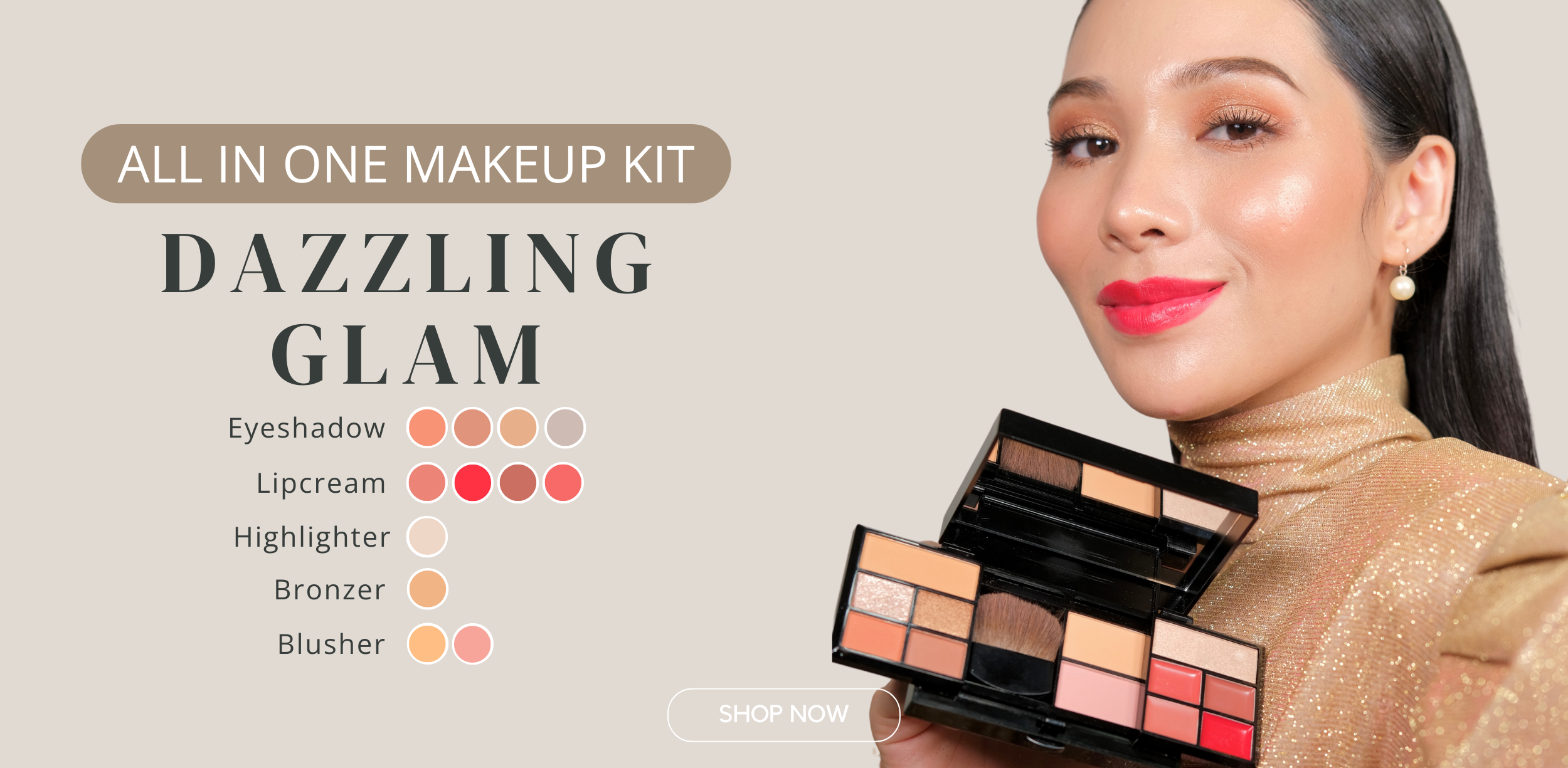 All In One Make Up Kit Dazzling Glam